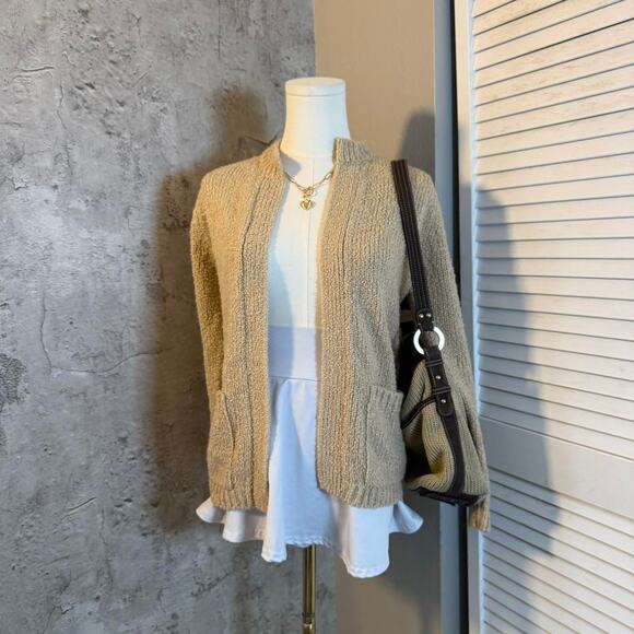 Townhouse Tan Fall Cardigan with Pockets - Picture 4 of 8